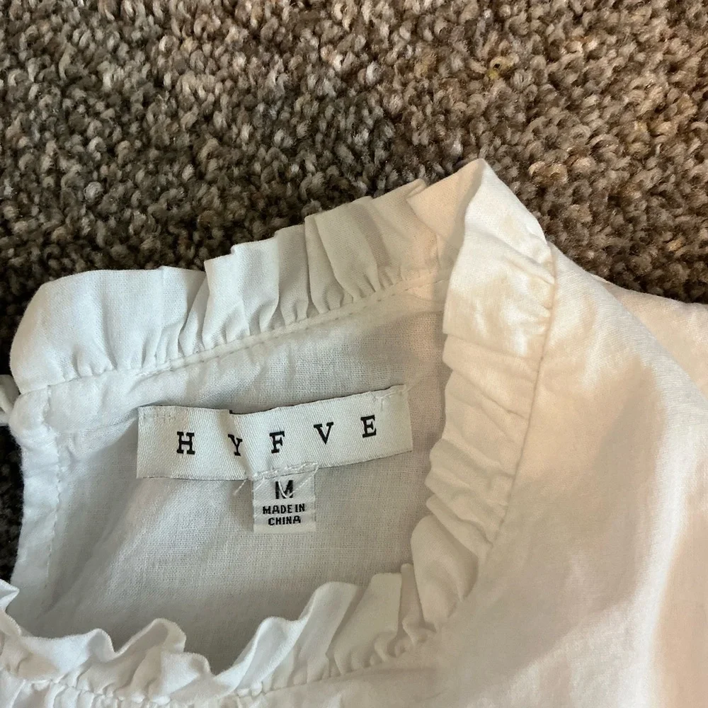 HYFVE White Lavender Pink Tiered Mini Dress - Picture 3 of 3